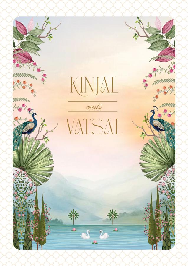 Kinjal · Reception invitation design